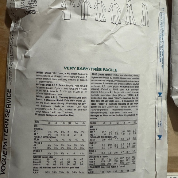 Vogue and Donna Karan Sewing Patterns Collection - Picture 5 of 13